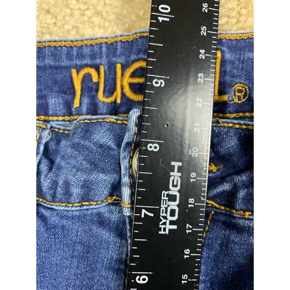 Rue21 Cropped Jeans Women's Size 3 / 4 REG Blue Distressed #652 - Picture 11 of 13